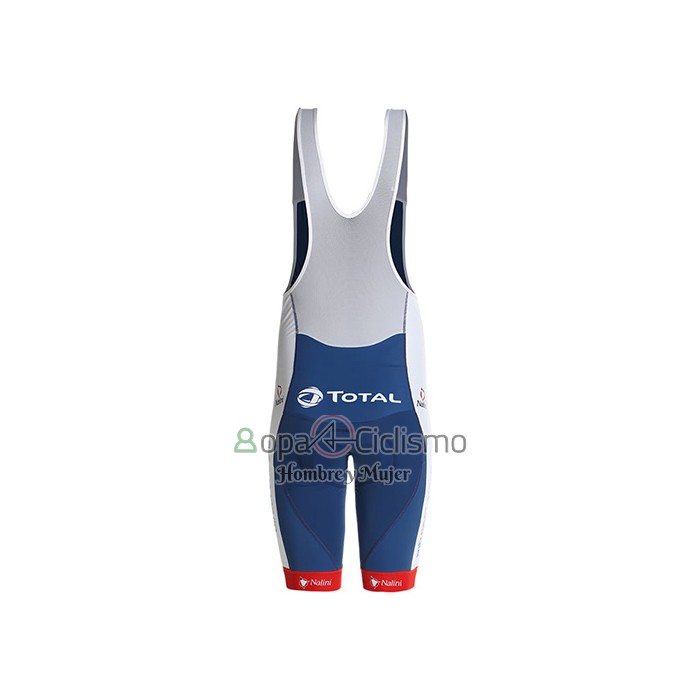 Direct Energie Ropa Ciclismo Culotte Corto 2021 Hombre Mangas Cortas Azul Rojo Blanco